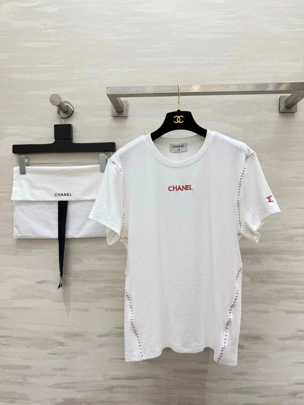 CC 2026 Hand-stitched Short-Sleeve T-Shirt Cotton 666402