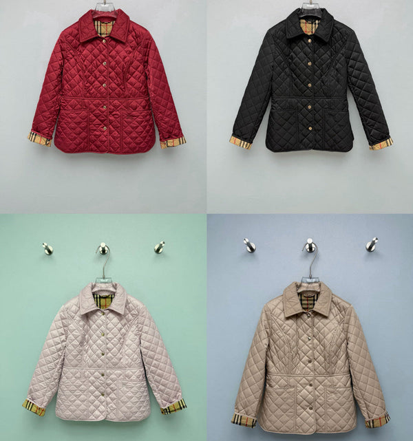 BBR 26s Vintage Check Trim Quilted Jacket 444868