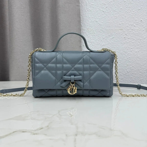 CD 2026 My Tender Dior Top Handle Mini Chain Bag 21cm Lambskin