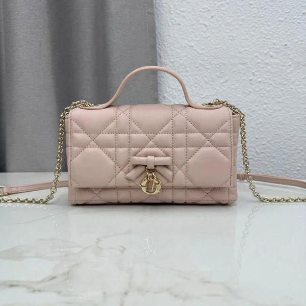 CD 2026 My Tender Dior Top Handle Mini Chain Bag 21cm Lambskin