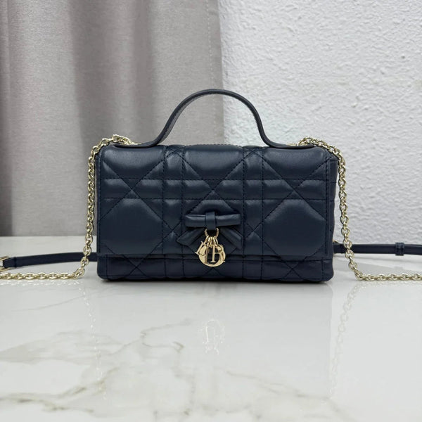 CD 2026 My Tender Dior Top Handle Mini Chain Bag 21cm Lambskin