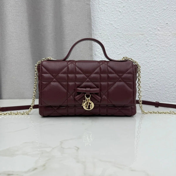 CD 2026 My Tender Dior Top Handle Mini Chain Bag 21cm Lambskin