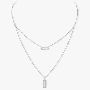 COLLIER 2 RANGS DIAMANTS
