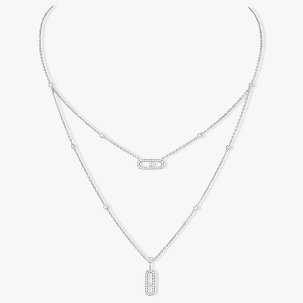 COLLANA DI DIAMANTI A 2 FILE MOVE