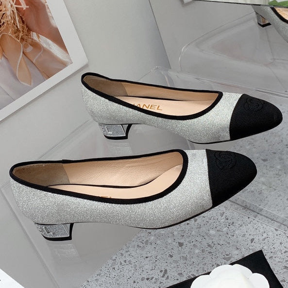 CC 2026 Pumps 30mm Glitter Fabric 162123