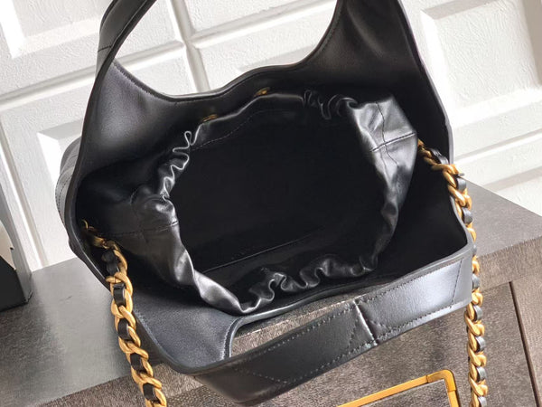 CC SS 2026 Small Shopping Bag Black Lambskin
