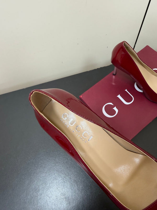 GG 26s Pointed Toe Pumps 8.5cm Patent Calfskin