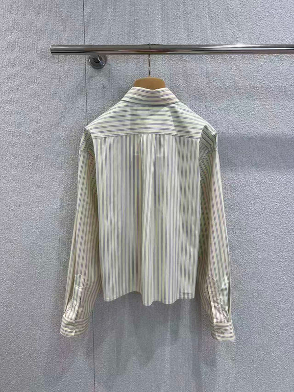 Miu Miu Striped Cotton Shirt