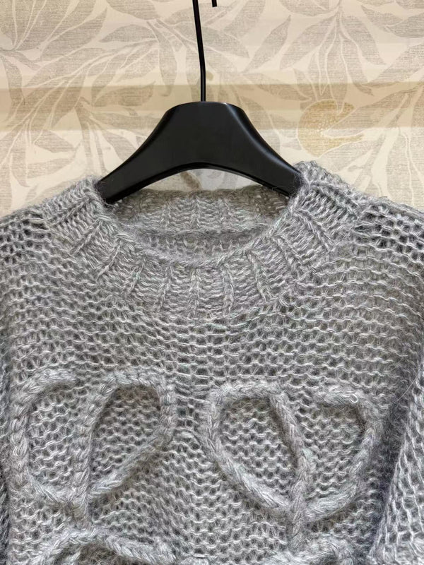 Loewe Anagram open-knit sweater
