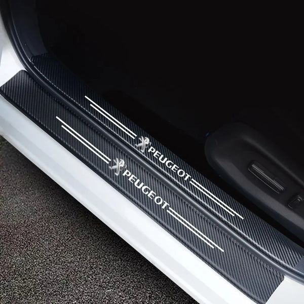 ( 4PCS ) Carbon Car Door Sills Stickers