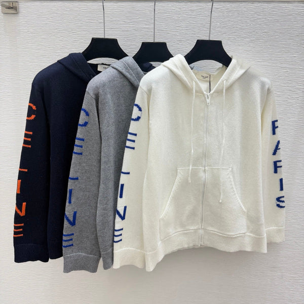 CE 2026 Hooded Zip-up Cardigan Wool 430389