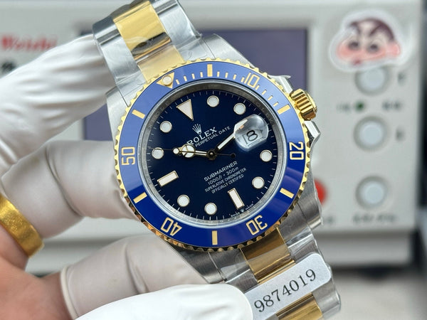 Rolex Submariner Date 41mm Gold Case Blue Ceramic Dial