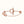 DANCRE CHAINE 3 MOTIF PINK GOLD BRACELET