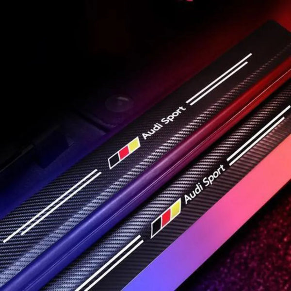 ( 4PCS ) Carbon Car Door Sills Stickers