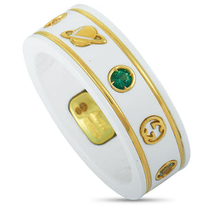 BAGUE ICONIQUE GG AVEC PIERRES PRÉCIEUSES