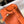 HM Mini Lindy 20cm Orange Clemence Leather