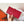 HM Red Epsom Bearn 17,5 Gusset Wallet