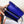 Kelly Long Wallet 20cm Blue Electric Epsom Leather