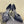 CC 26S Vintage Slingback Pointed-Toe Double CC Crystal Navy Black Silk Satin 156358