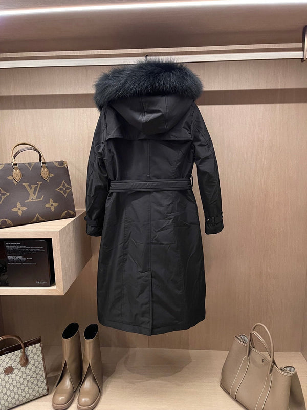 Burberry 25 Double-breasted Retro Brass Button Jacket Polyester Down