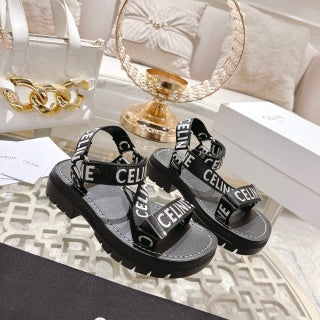 CL 26 Leo Strappy Sandals Wool Jacquard Leather 736576
