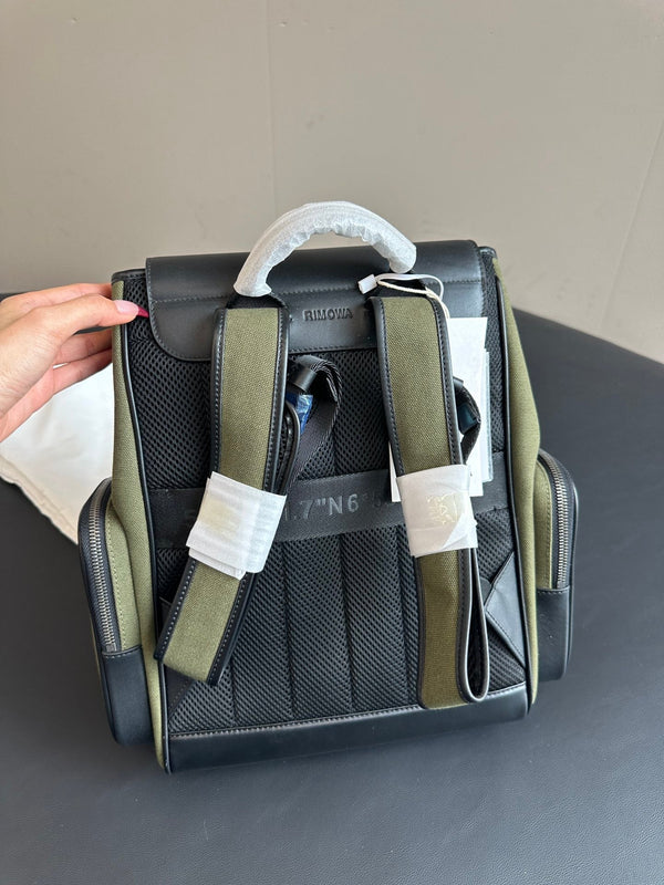 Rimowa 2025 Never Still Flap Backpack Leather Canvas 273816