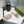 GG MATELASSÉ CANVAS SLIDES GREEN LOGO