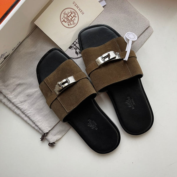 Ciabatte Gabriel in pelle scamosciata da uomo HM 538583