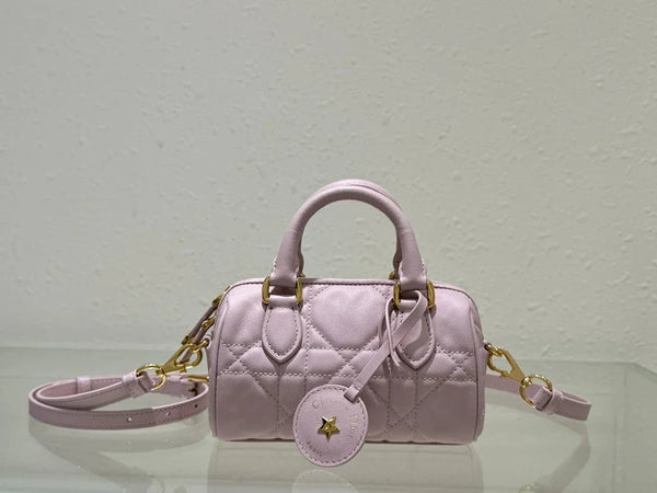 CD 2026 Groove Bag Pink Calfskin Gold Hardware