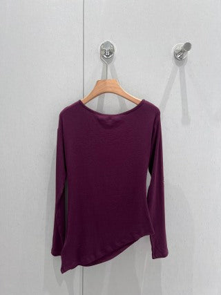 Miu Miu T-shirt a maniche lunghe in cotone 204818