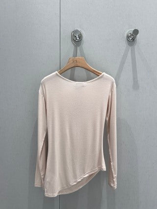 Miu Miu T-shirt a maniche lunghe in cotone 204818