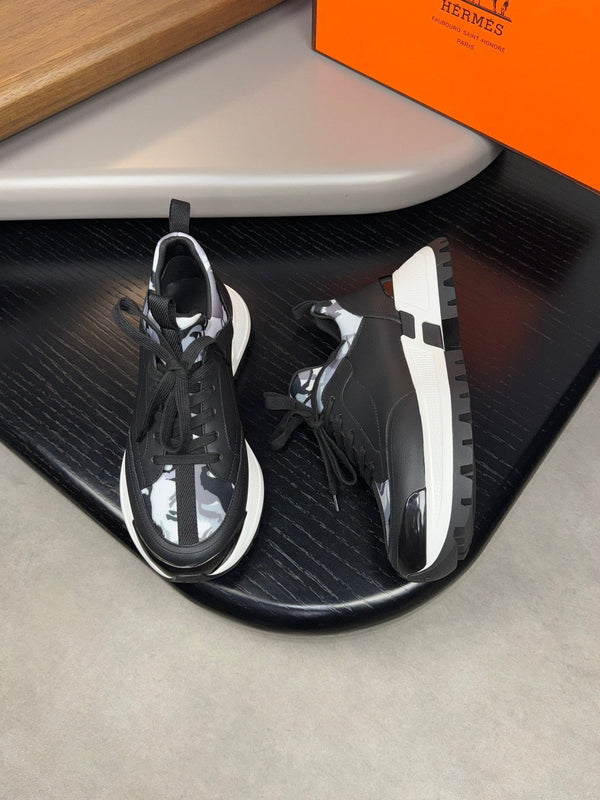 Sneaker Jumpy da uomo HM in pelle di vitello e tessuto 523519