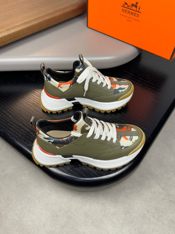 Sneaker Jumpy da uomo HM in pelle di vitello e tessuto 523519