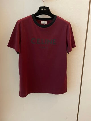 Maglietta Celine rossa nera bianca cotone