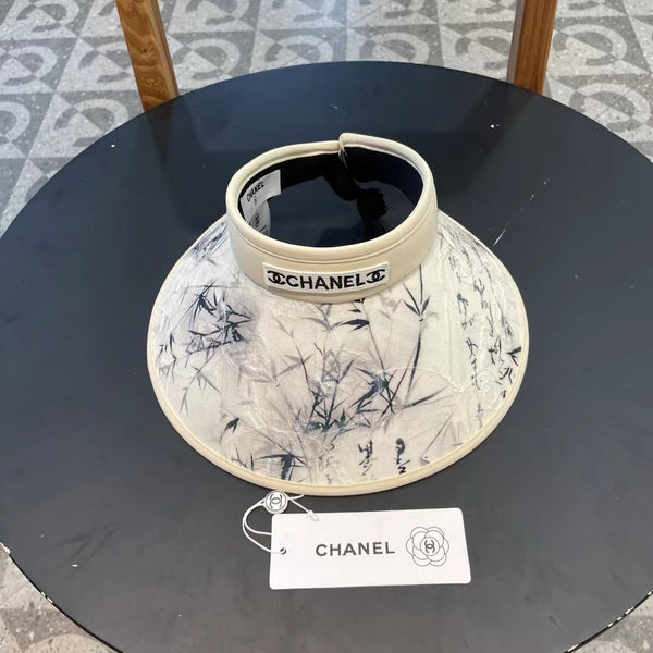 Chapeau de soleil décontracté Chanel en coton