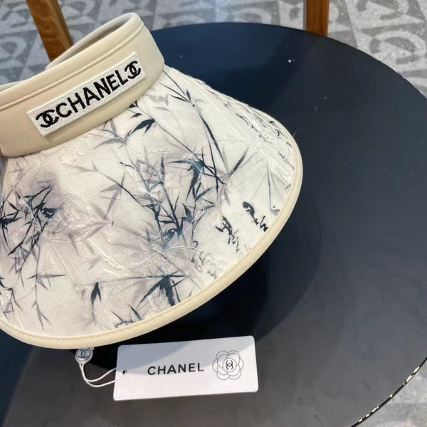 Chapeau de soleil décontracté Chanel en coton