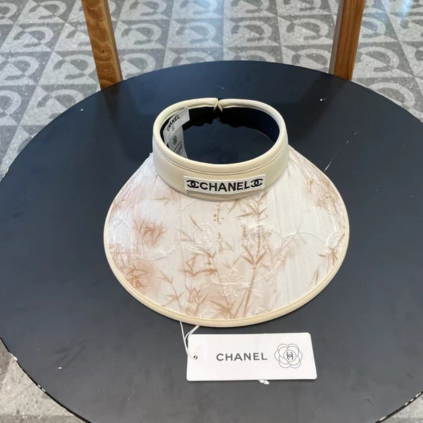 Chapeau de soleil décontracté Chanel en coton