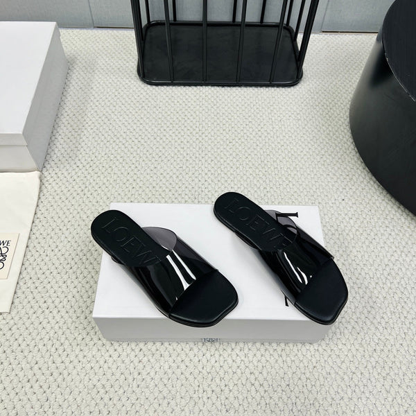 Loewe 25 Slide Trasparente PVC Pelle di Pecora 211983