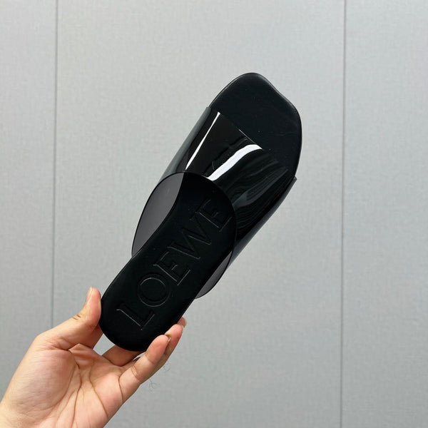 Loewe 25 Slide Trasparente PVC Pelle di Pecora 211983