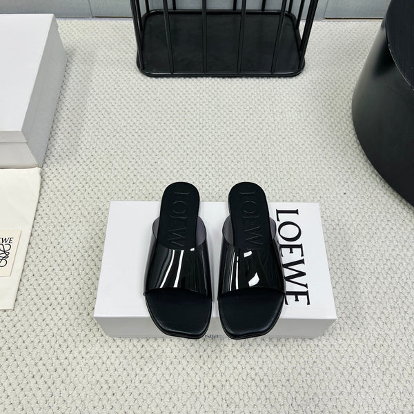 Loewe 25 Slide Trasparente PVC Pelle di Pecora 211983
