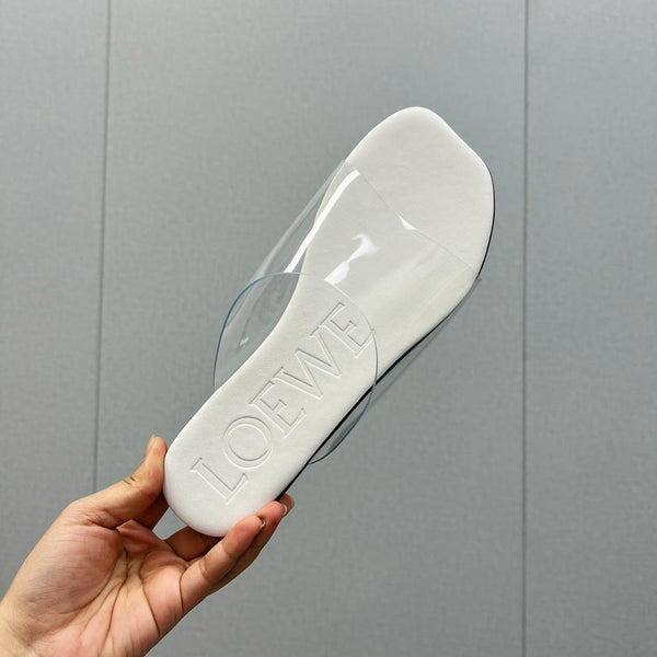 Loewe 25 Slide Trasparente PVC Pelle di Pecora 211983