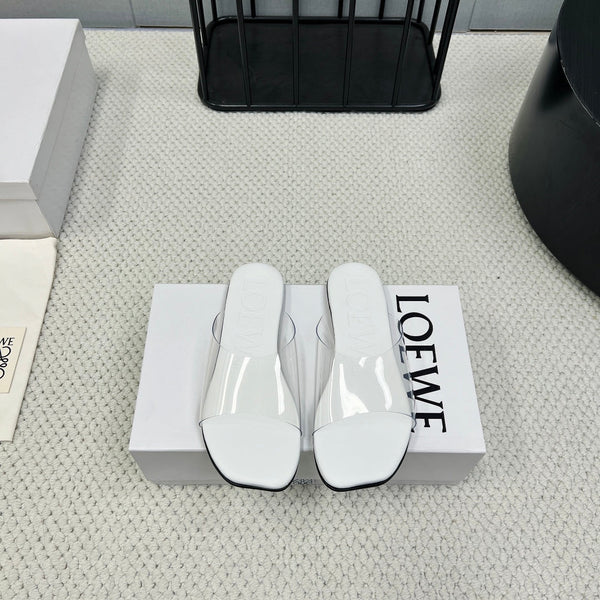 Loewe 25 Slide Trasparente PVC Pelle di Pecora 211983