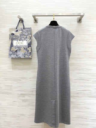 CD 25 Dress Black and Gray Cotton