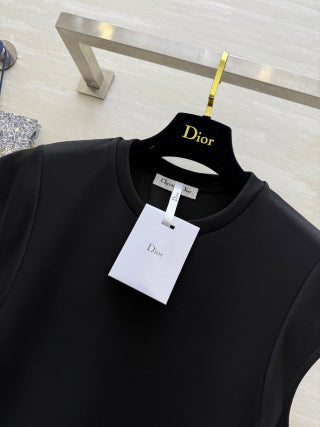 CD 25 Dress Black and Gray Cotton