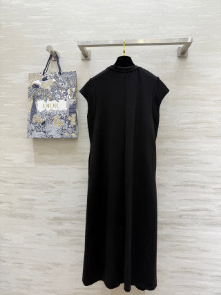 CD 25 Dress Black and Gray Cotton