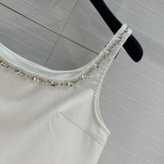 Set gilet Gucci in cotone bianco