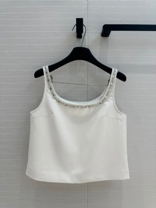 Set gilet Gucci in cotone bianco