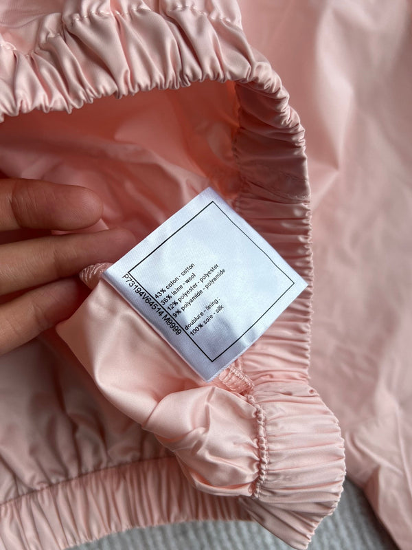 Chanel 26 Vintage Sunscreen Jacket and Short Set Pink in Cotton