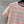 Fendi 25 Knitted Short-sleeved Top Green Pink Wool Cotton