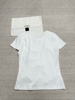 CC 25 Maglietta in maglia di cotone con fiocco